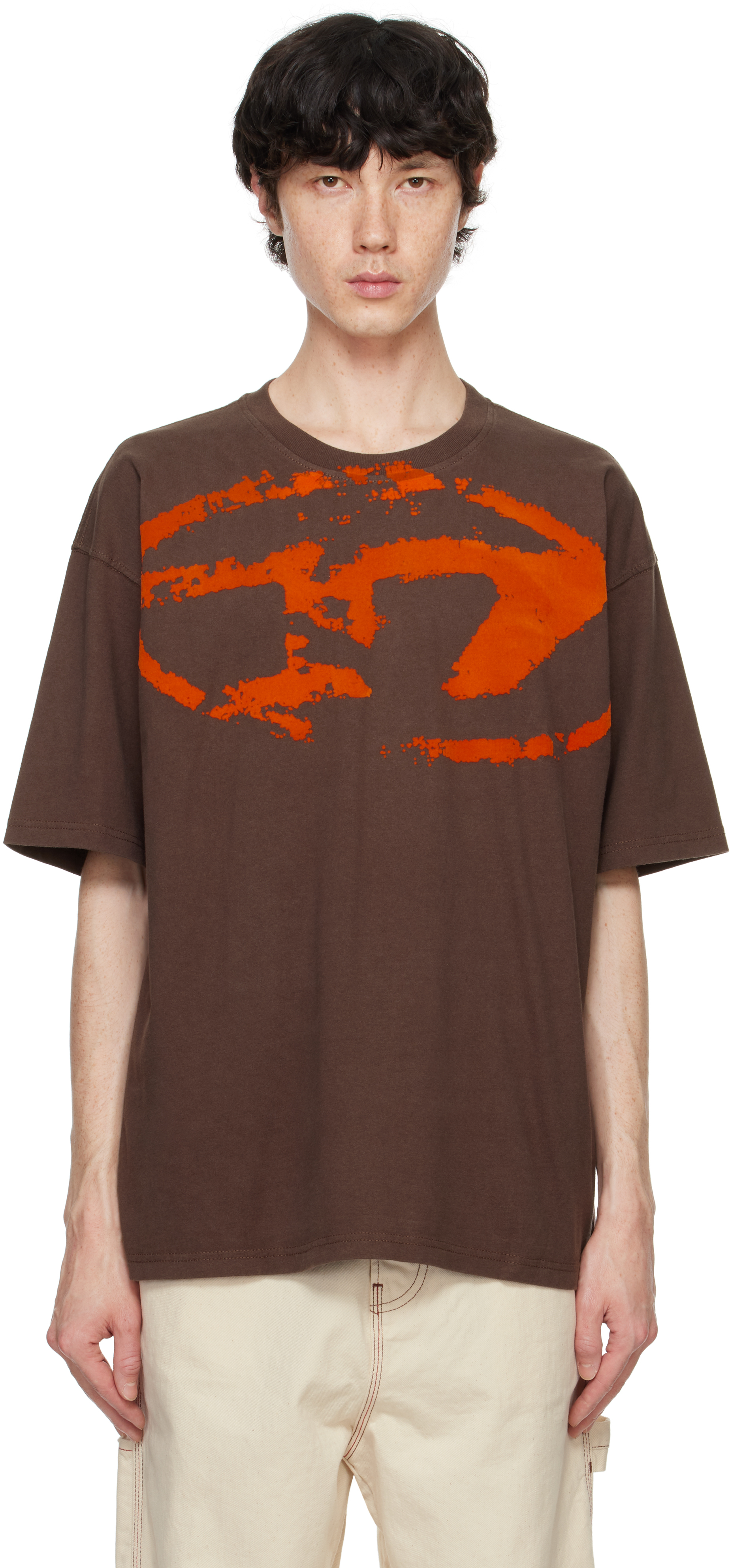 Brown T-Boxt-N14 T-shirt