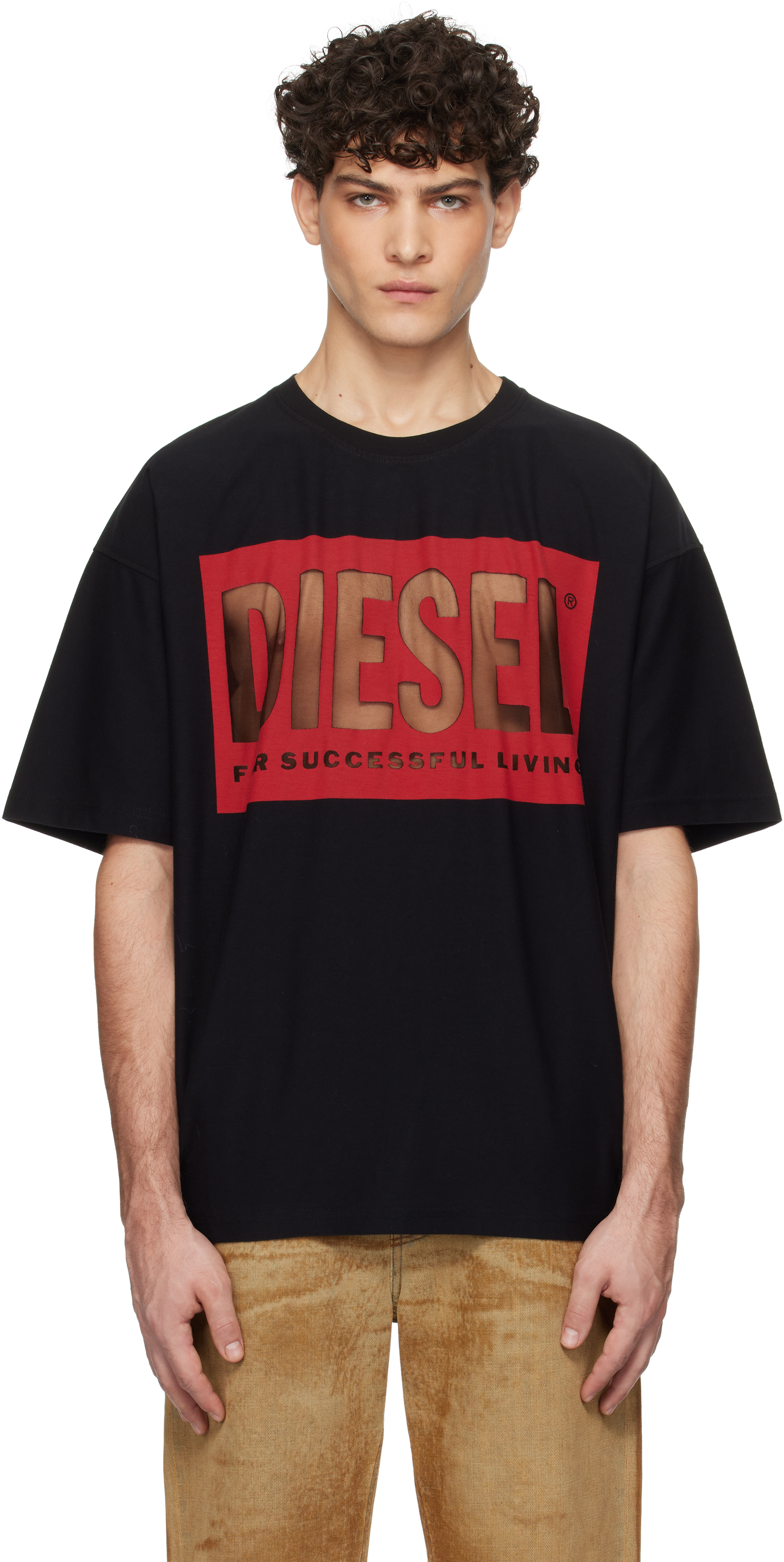 Black T-Boxt-S4 T-shirt by Diesel on Sale