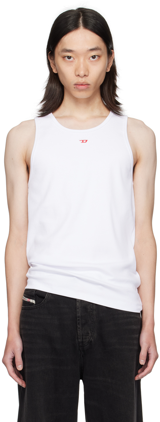 Shop Diesel White T-lifty-d Tank Top In 100