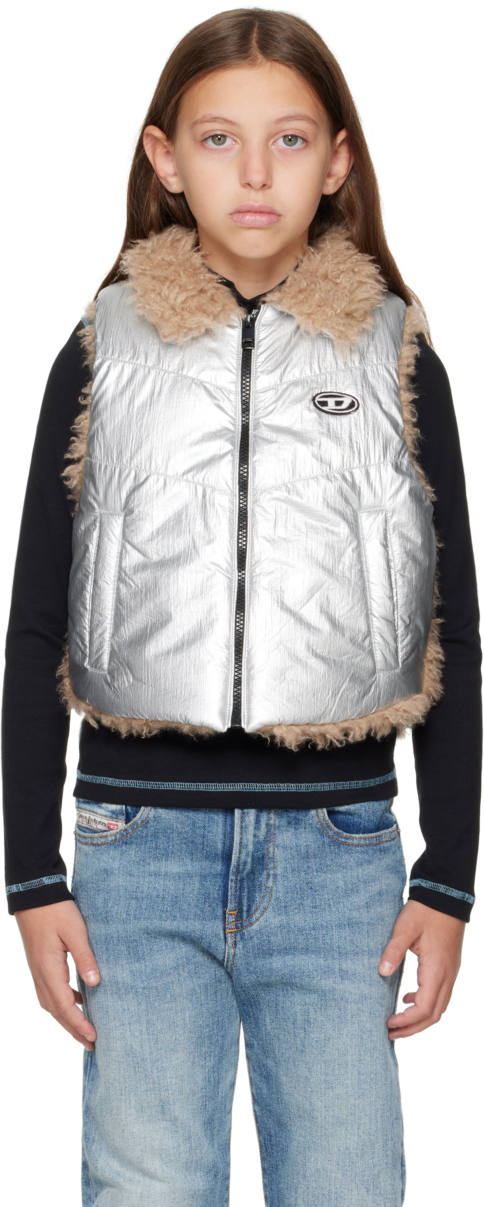 DIESEL KIDS SILVER JWEFIA VEST 