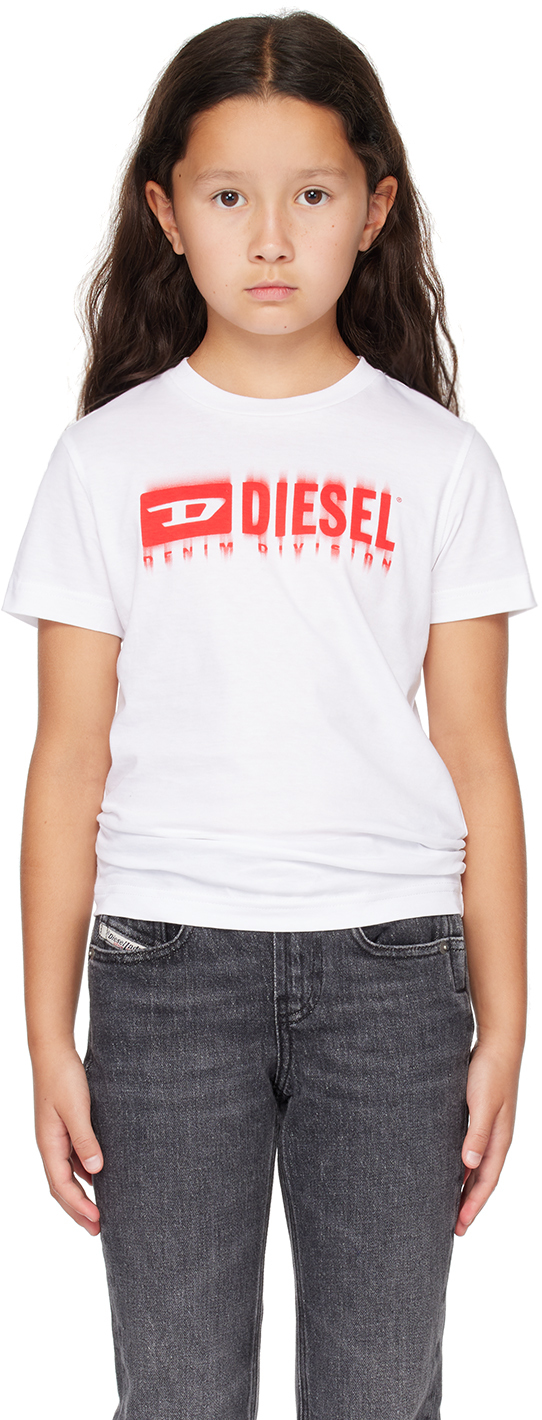 Diesel T-shirt Con Logo Degradé In K100