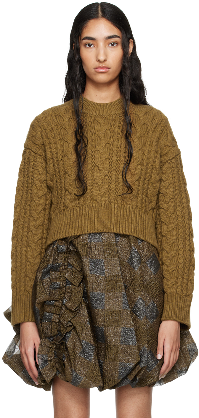 Shop Cecilie Bahnsen Brown Vibeke Sweater In Light Brown