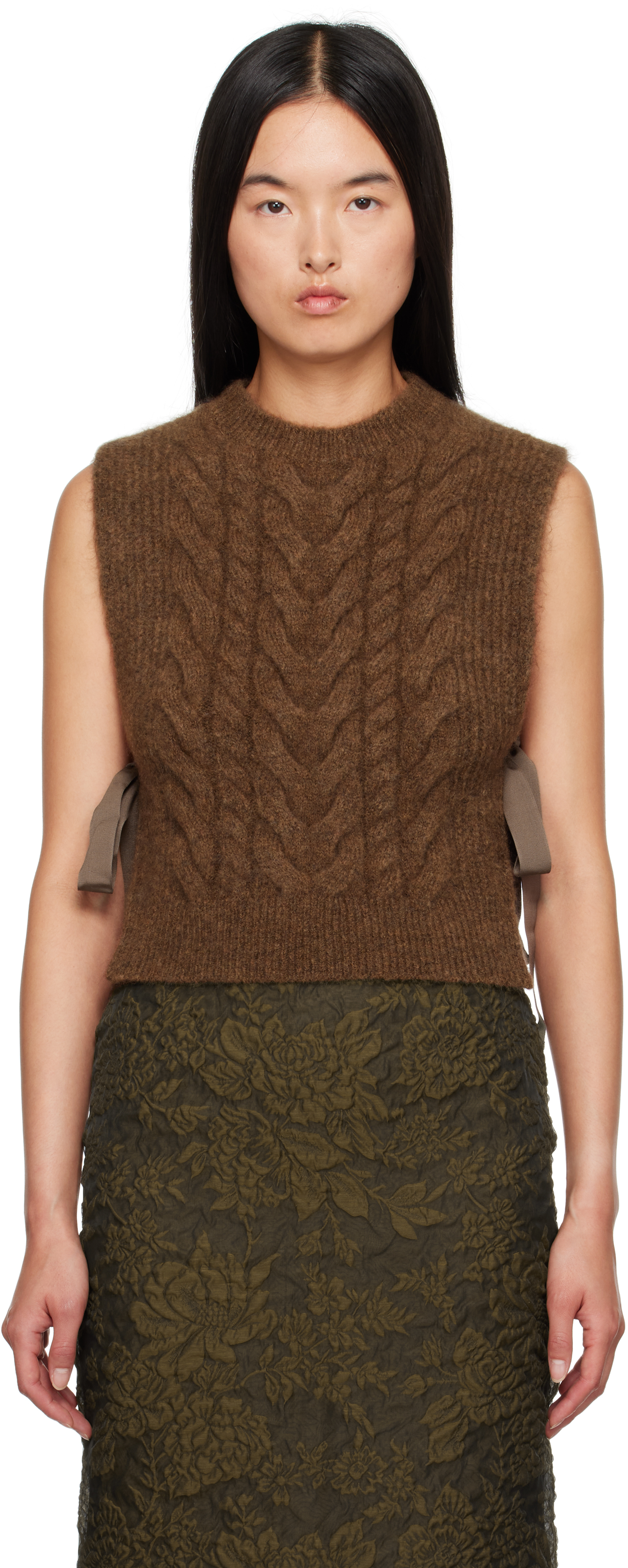 Shop Cecilie Bahnsen Brown Aly Vest In Fall Brown