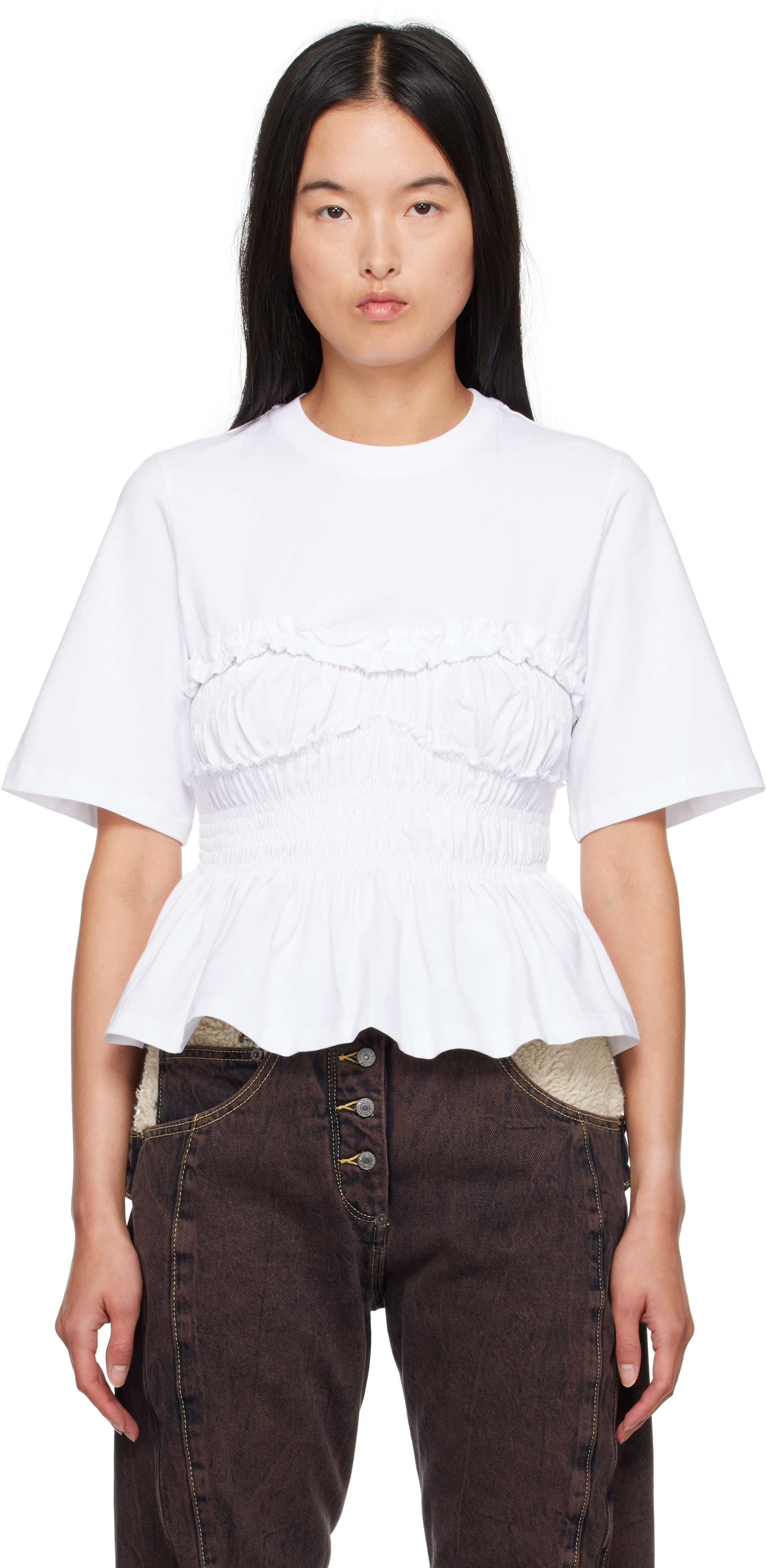 Cecilie Bahnsen White Vilde T-shirt