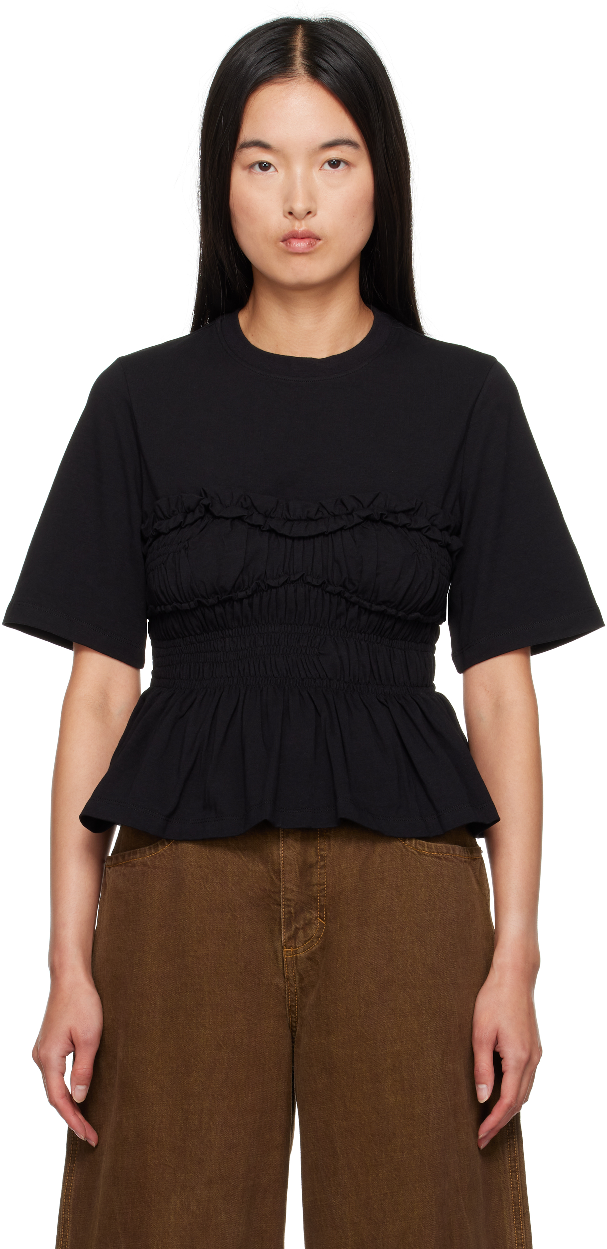 Shop Cecilie Bahnsen Black Vilde T-shirt