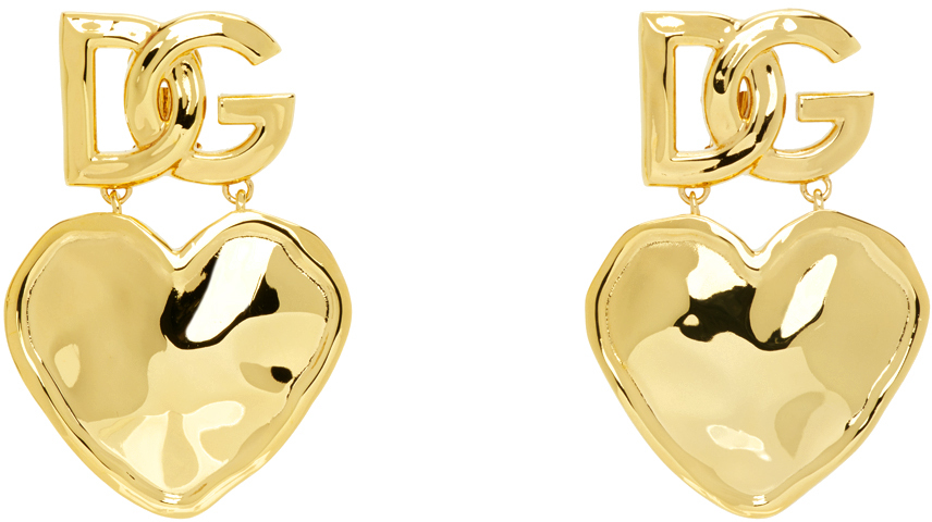 Dolce and gabbana heart earrings best sale