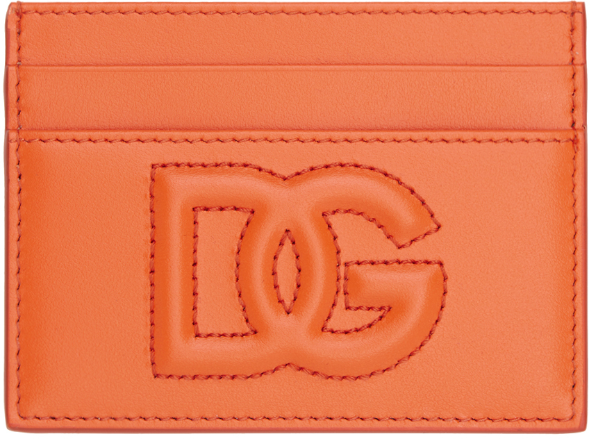 Orange 'DG' Logo Card Holder