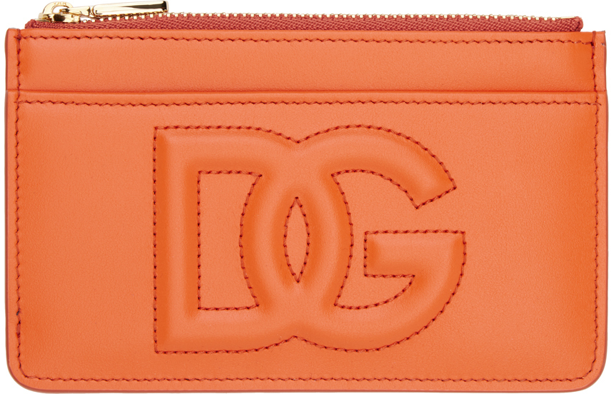 Orange Medium 'DG' Logo Card Holder