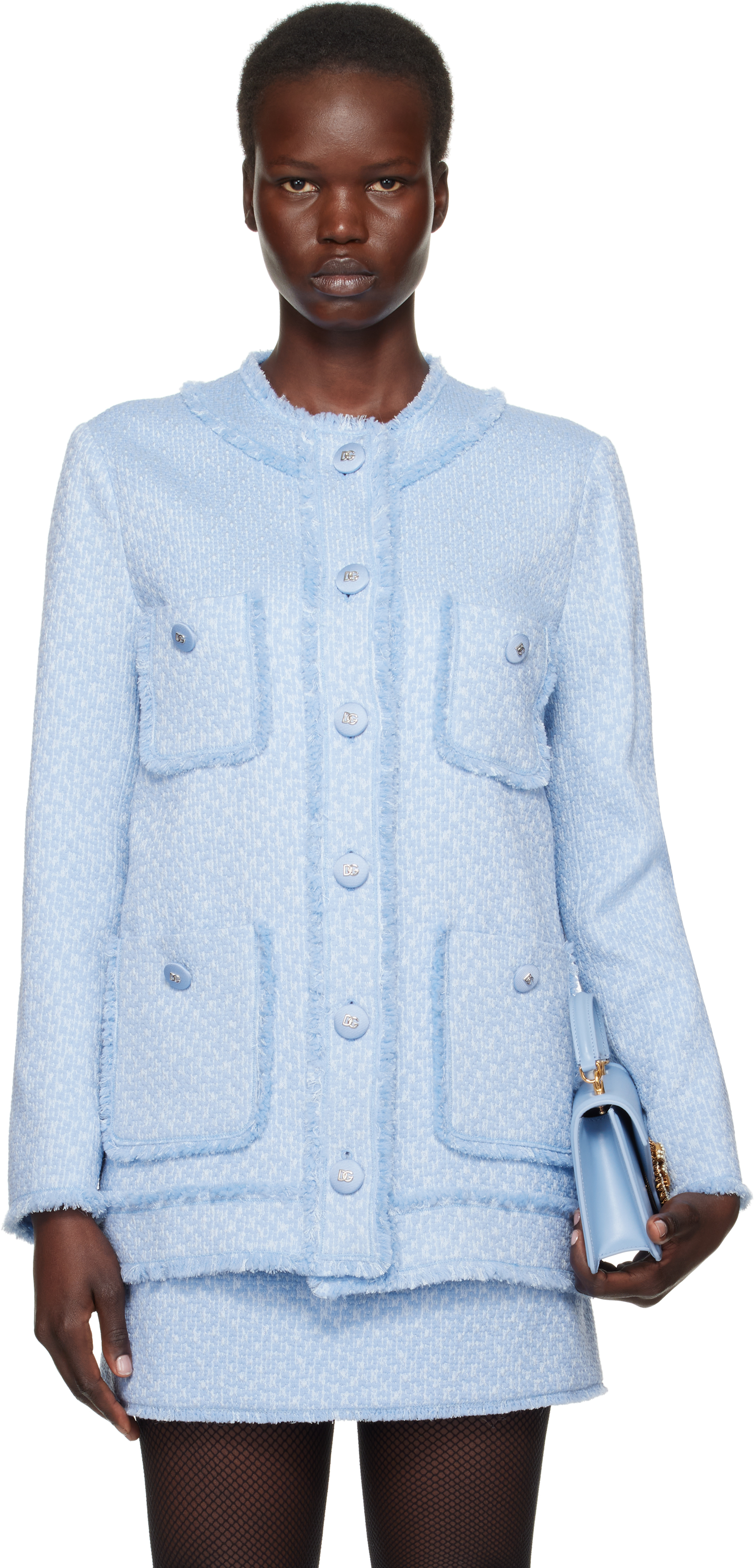 Dolce & Gabbana Woolen Jacket With Piping | Sendegaro