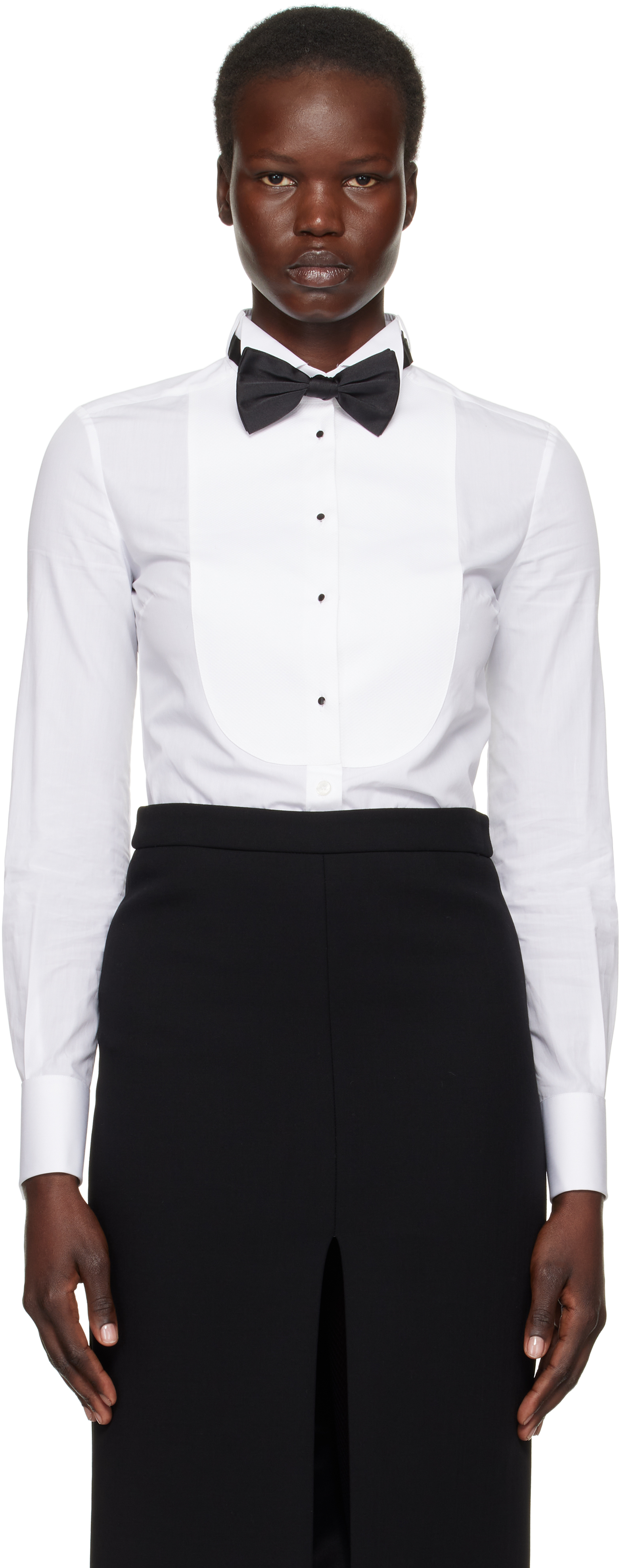 White Cotton Poplin Shirt