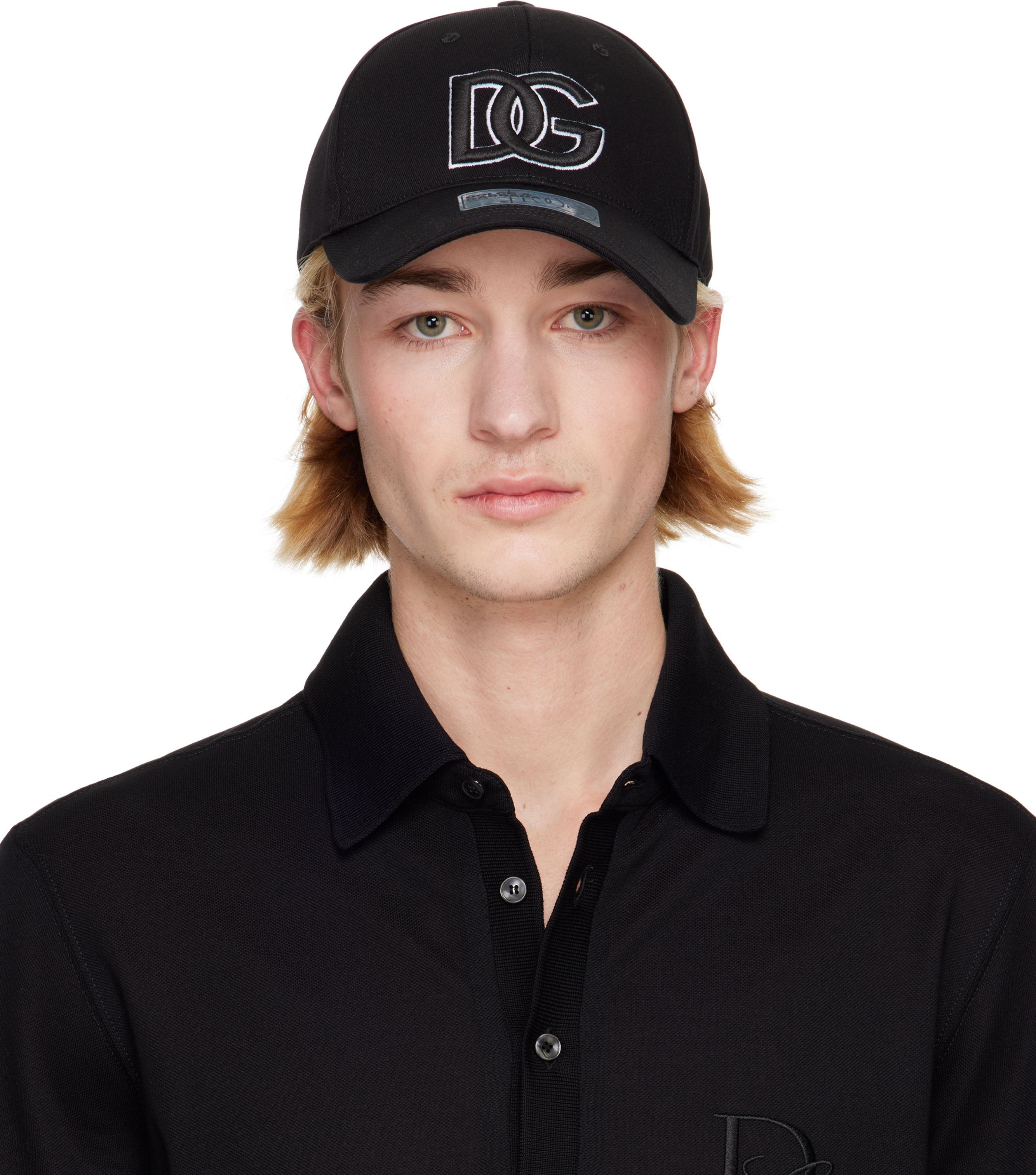 Black Embroidered Cap