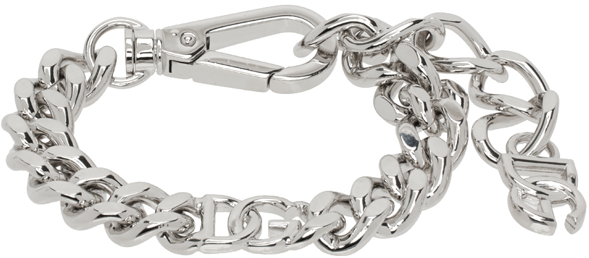 Silver 'DG' Logo Bracelet