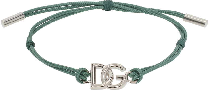 Green 'DG' Logo Cord Bracelet