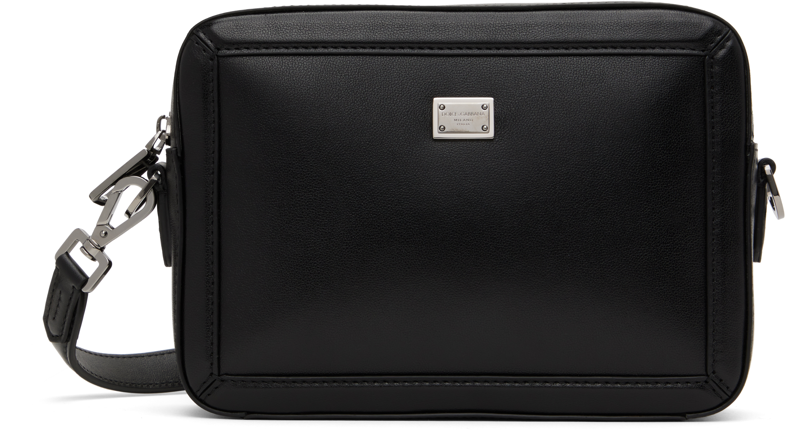 【Dolce&Gabbana】ミニバッグ ブラック Black Calfskin Mini Bag by Dolce&Gabbana on Sale