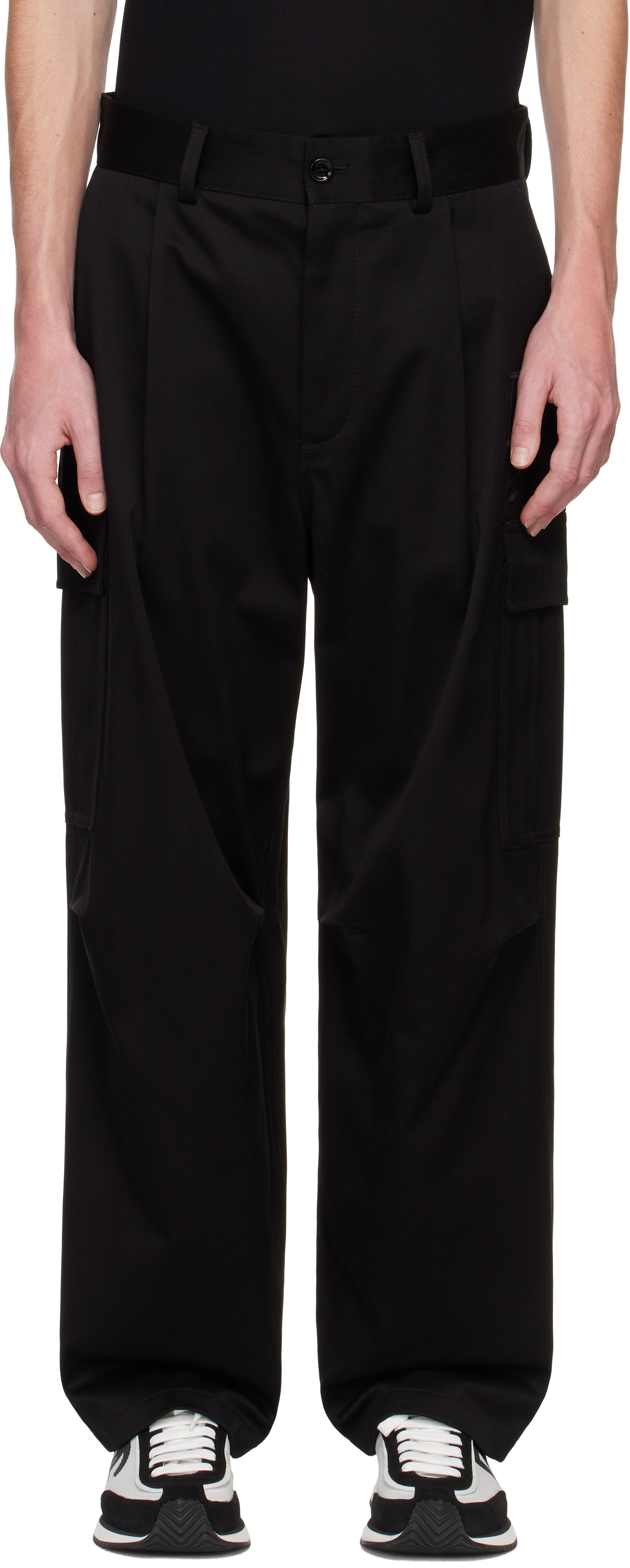 パンツ DOLCE&GABBANA fade black Cargo Painter Dolce & Gabbana logo-tag Cargo Trousers | Black | FARFETCH CA