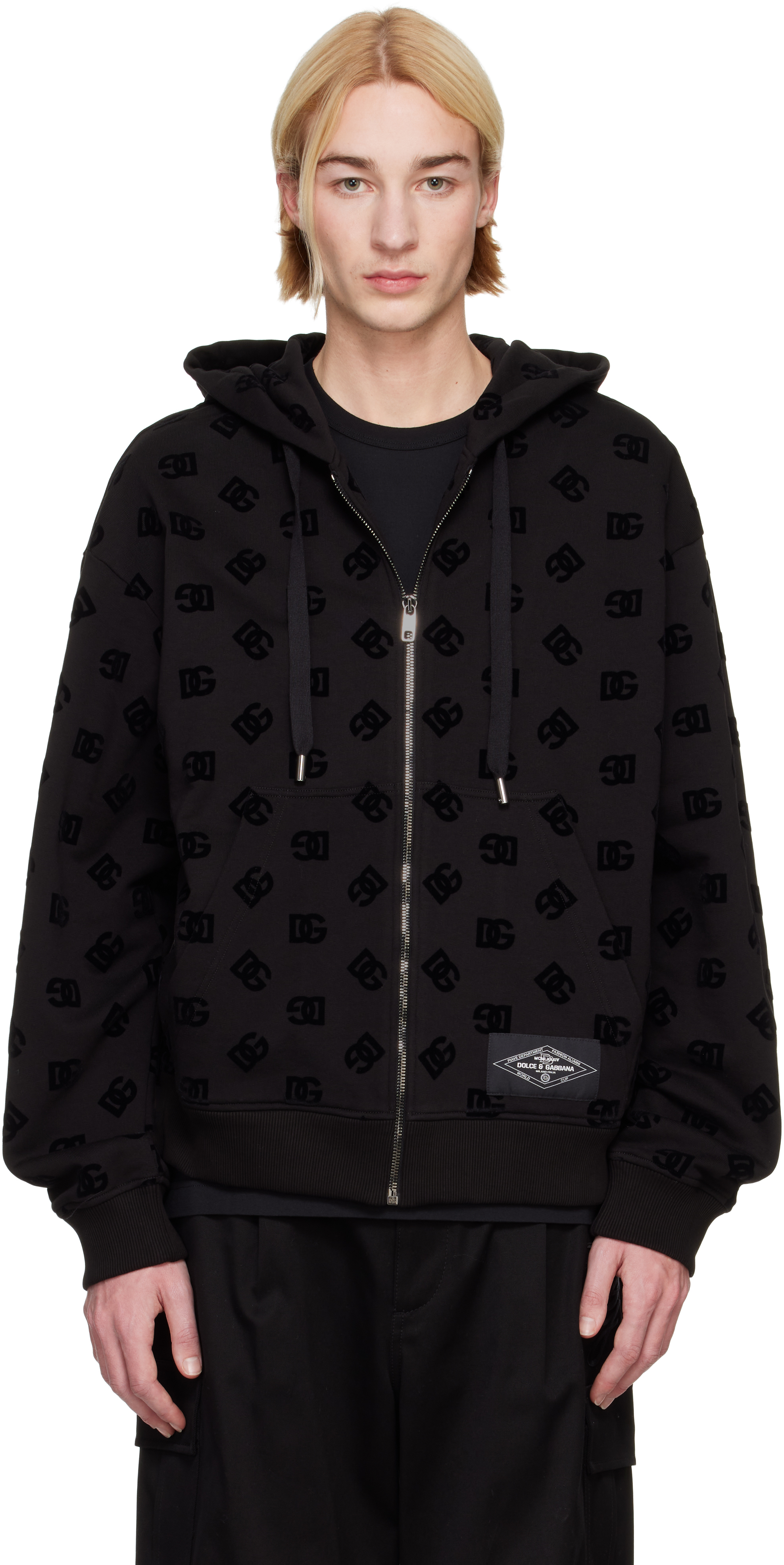 Black Zip-Up Hoodie