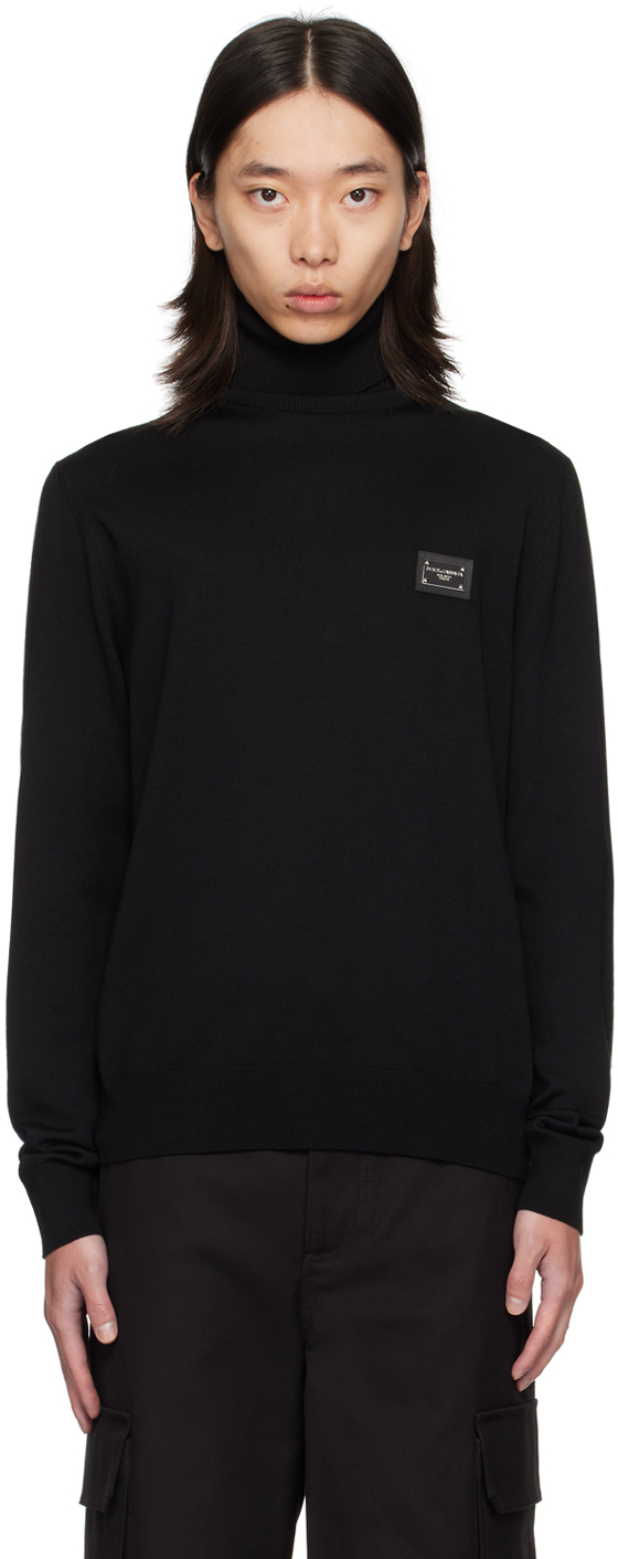 Dolce & Gabbana Turtleneck Sweater In Nero