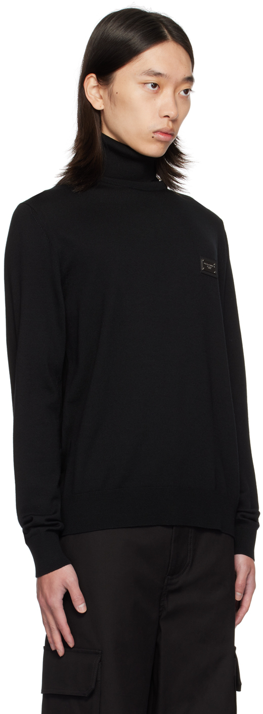 Dolce & Gabbana Turtleneck Sweater In Nero