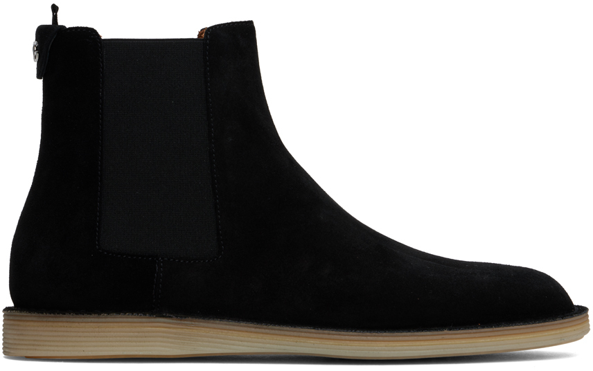 Black Florio Ideal Suede Chelsea Boots