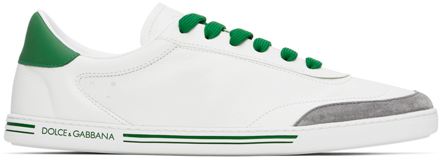 Shop Dolce & Gabbana White Saint Tropez Sneakers In 80995 Multicolor