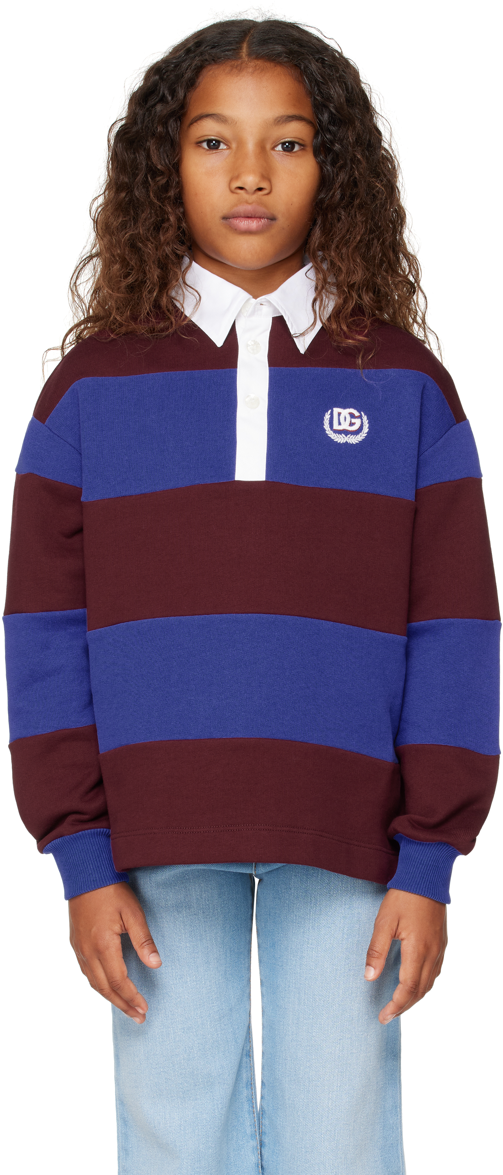 Dolce & Gabbana Long-sleeved Polo Pullover In S9000 Variante Abbin