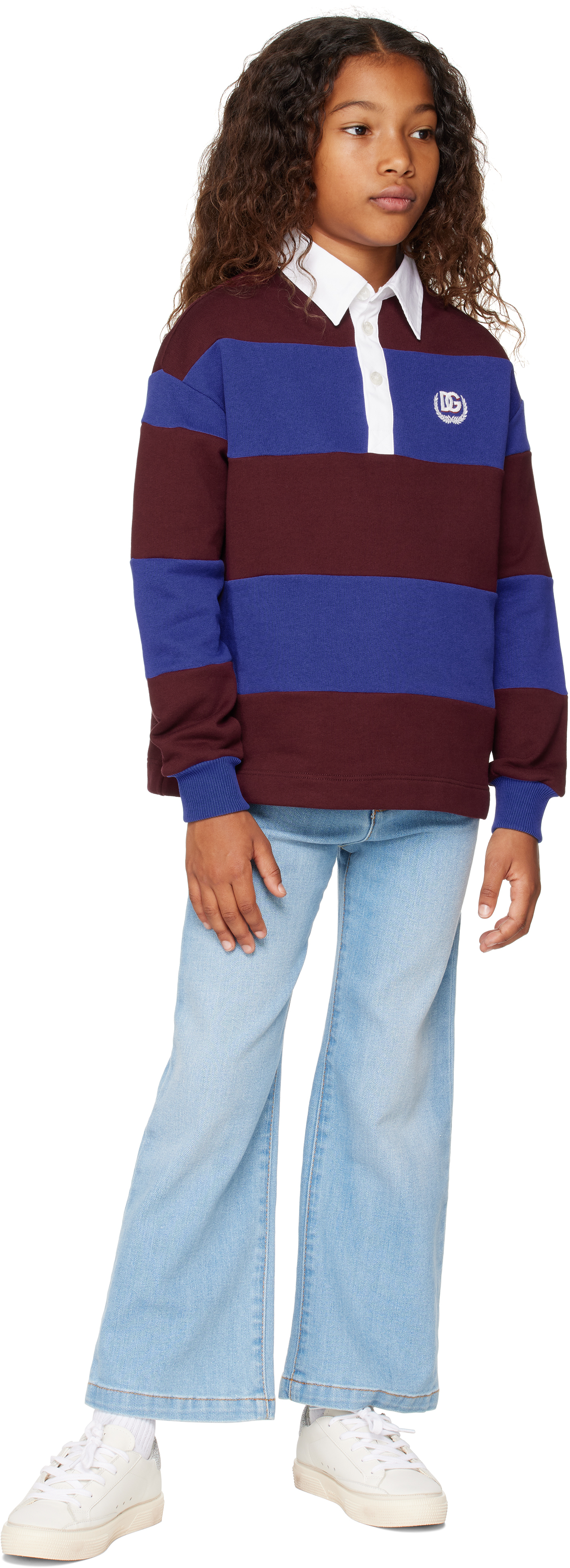 Dolce & Gabbana Long-sleeved Polo Pullover In S9000 Variante Abbin