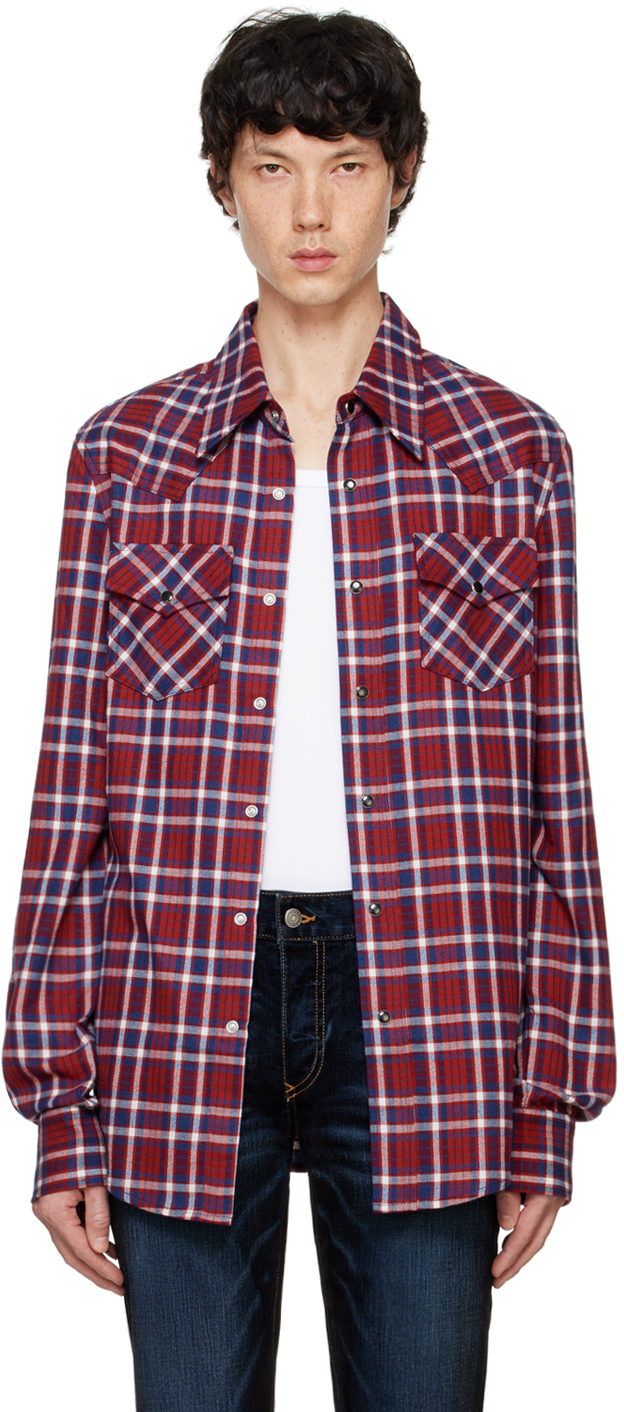 Red & Navy Steve Plaid Shirt