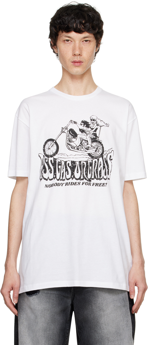 White Freddie 'Gas or Grass' T-shirt