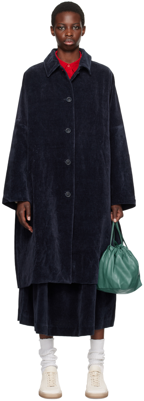 SSENSE Exclusive Navy Big Blobby Coat