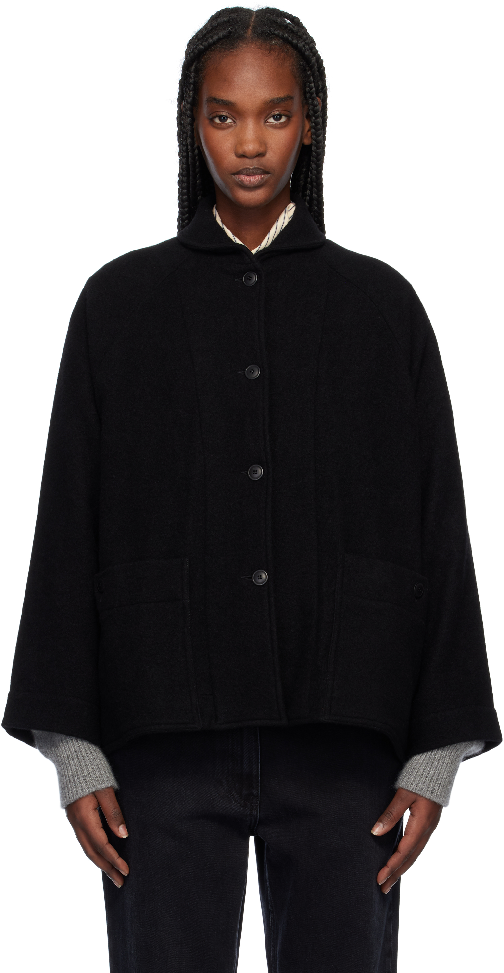 Black Mathilde Quorum Tumbled Jacket