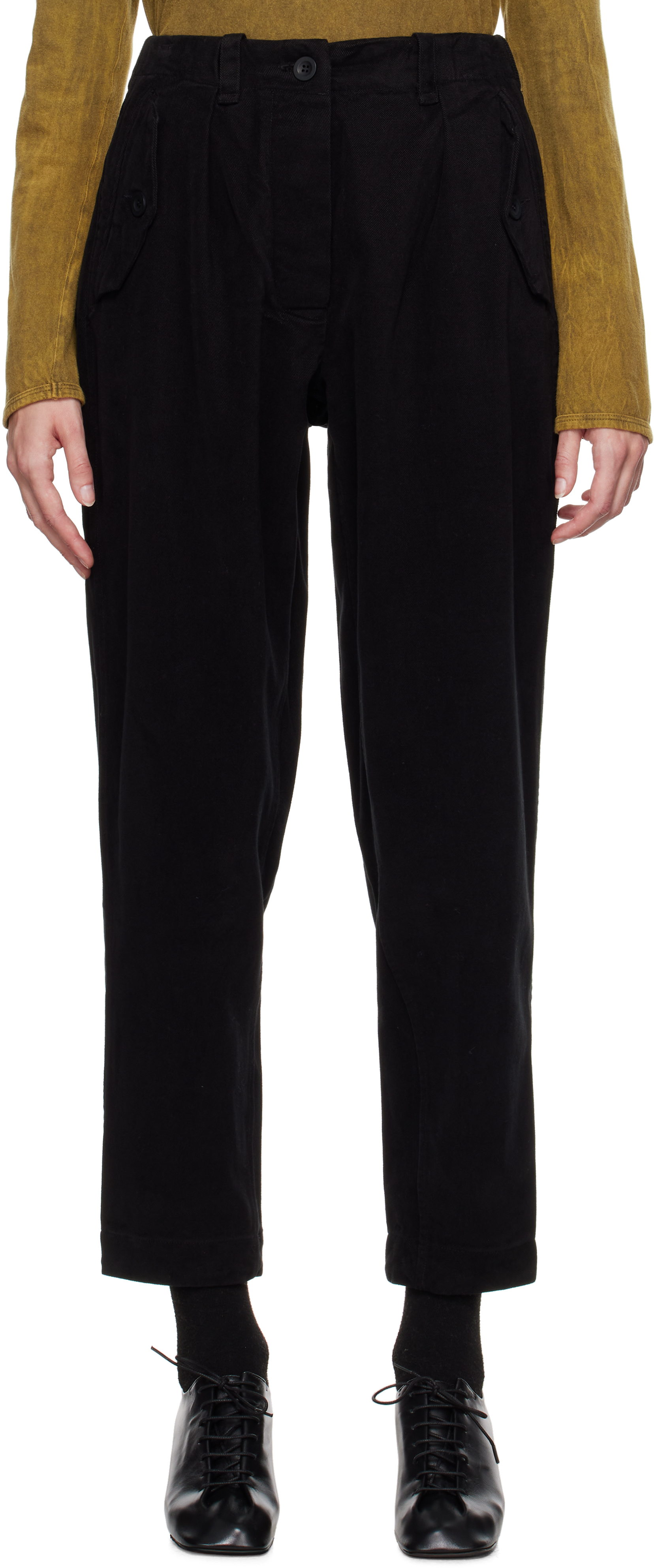 CASEY CASEY BLACK HIROSHI TROUSERS 