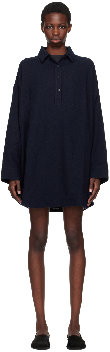 Shop Casey Casey Black Tippy Shirt In Night