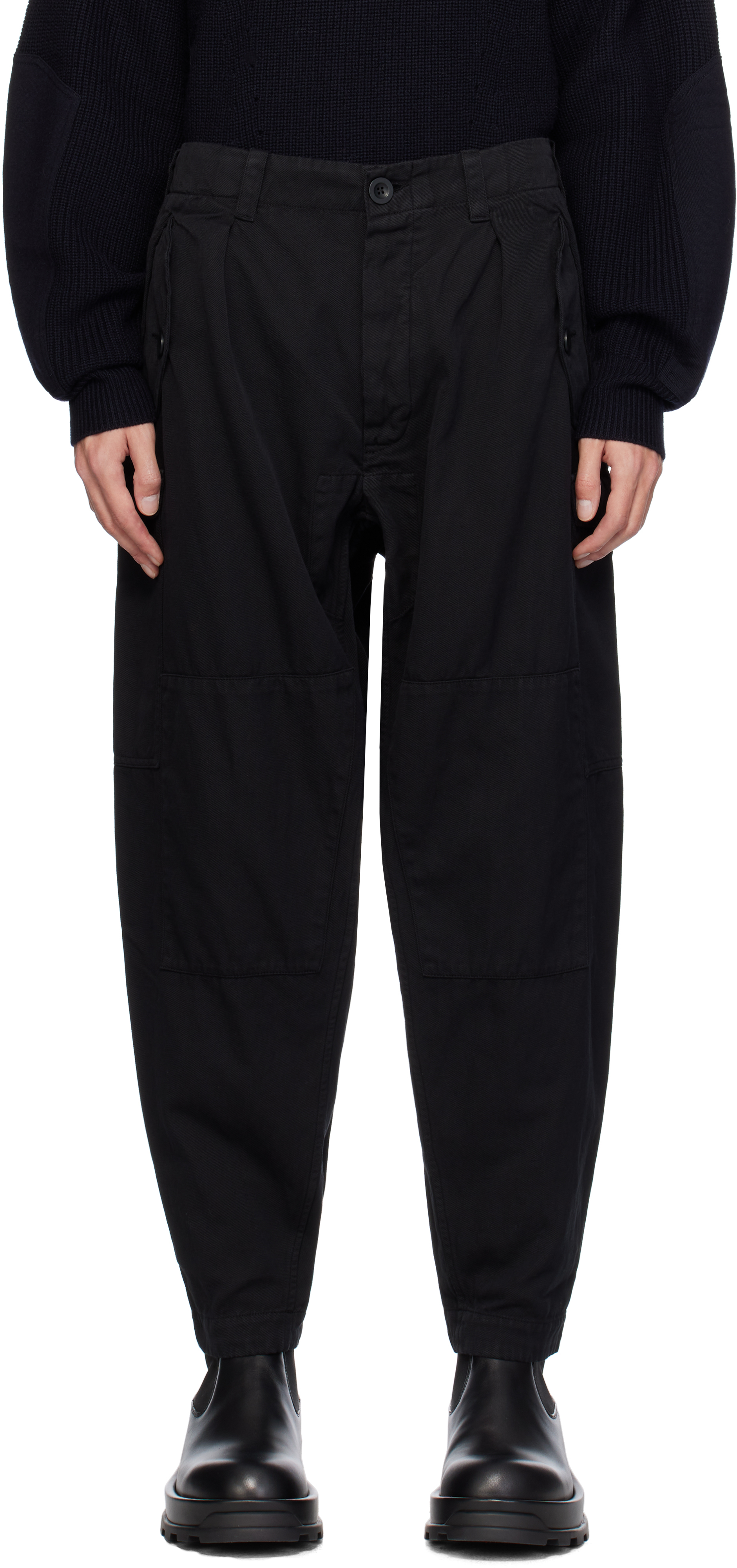 Black Mupo Cargo Pants