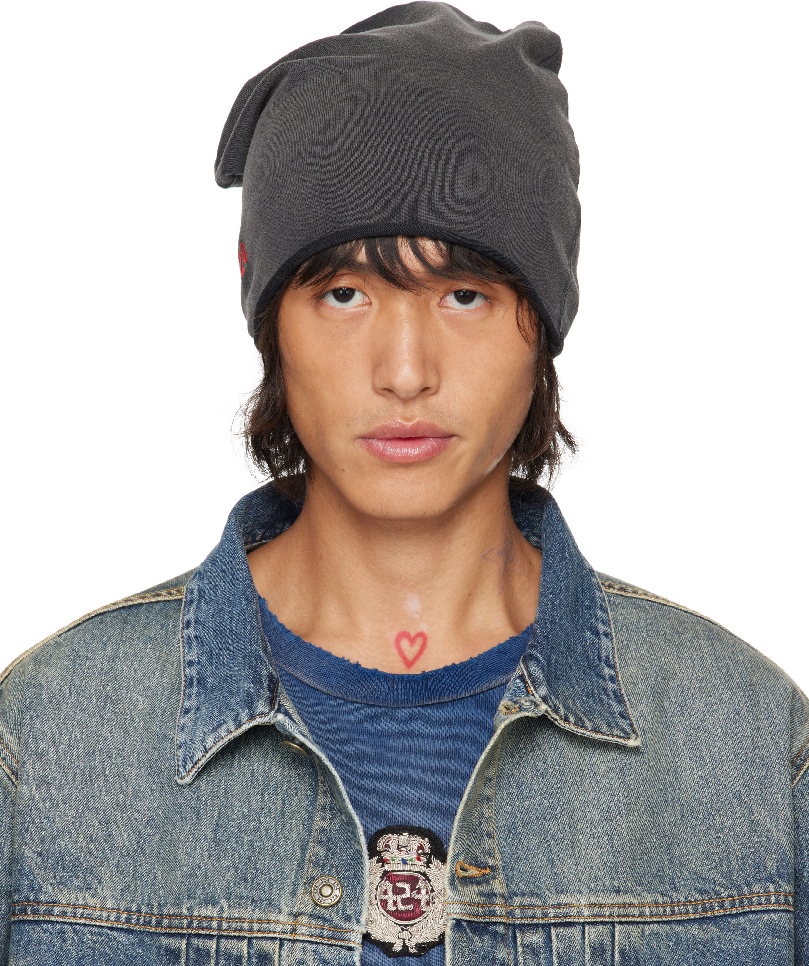 Gray Jersey Beanie