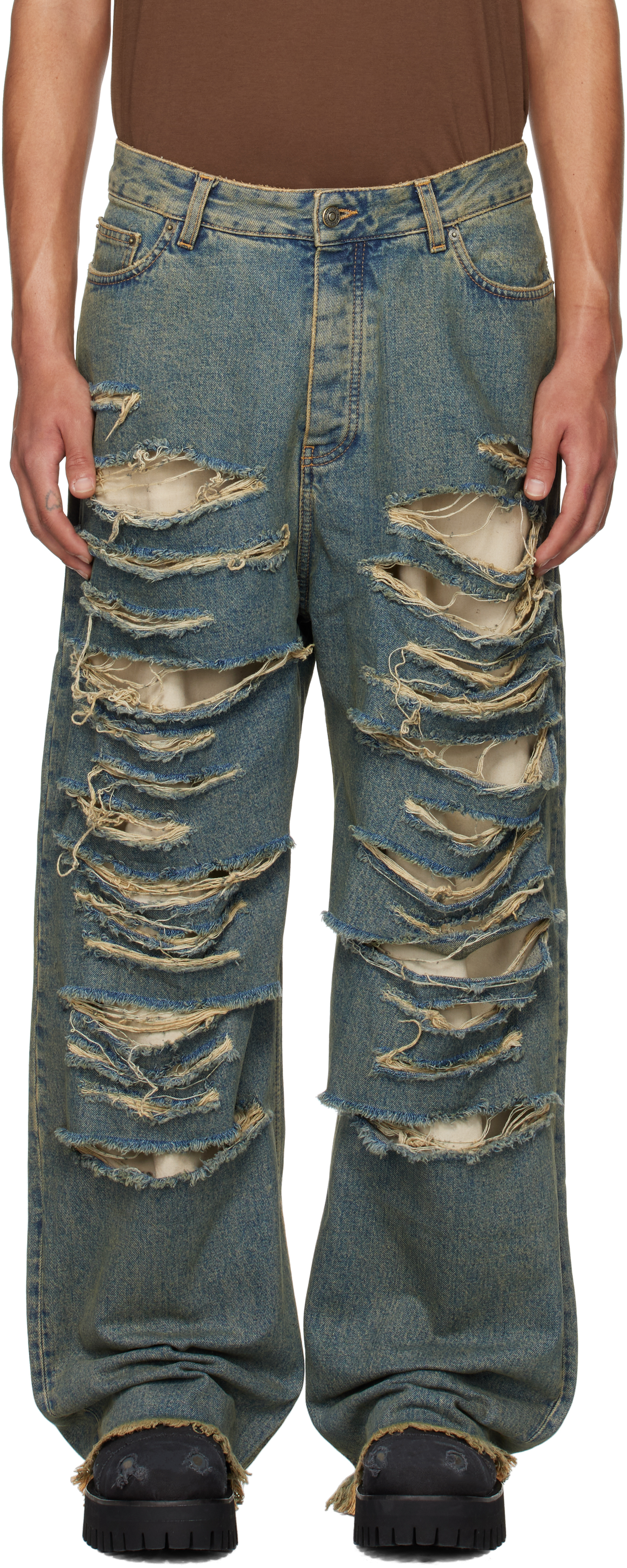 Blue Big Daddy Ripped Jeans