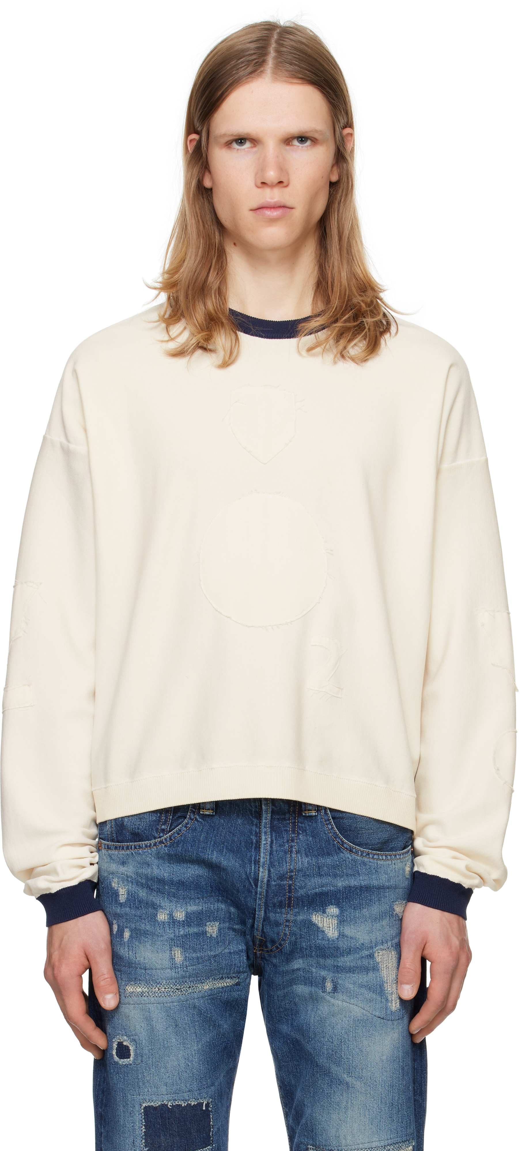 White Soccer Sweatshirt