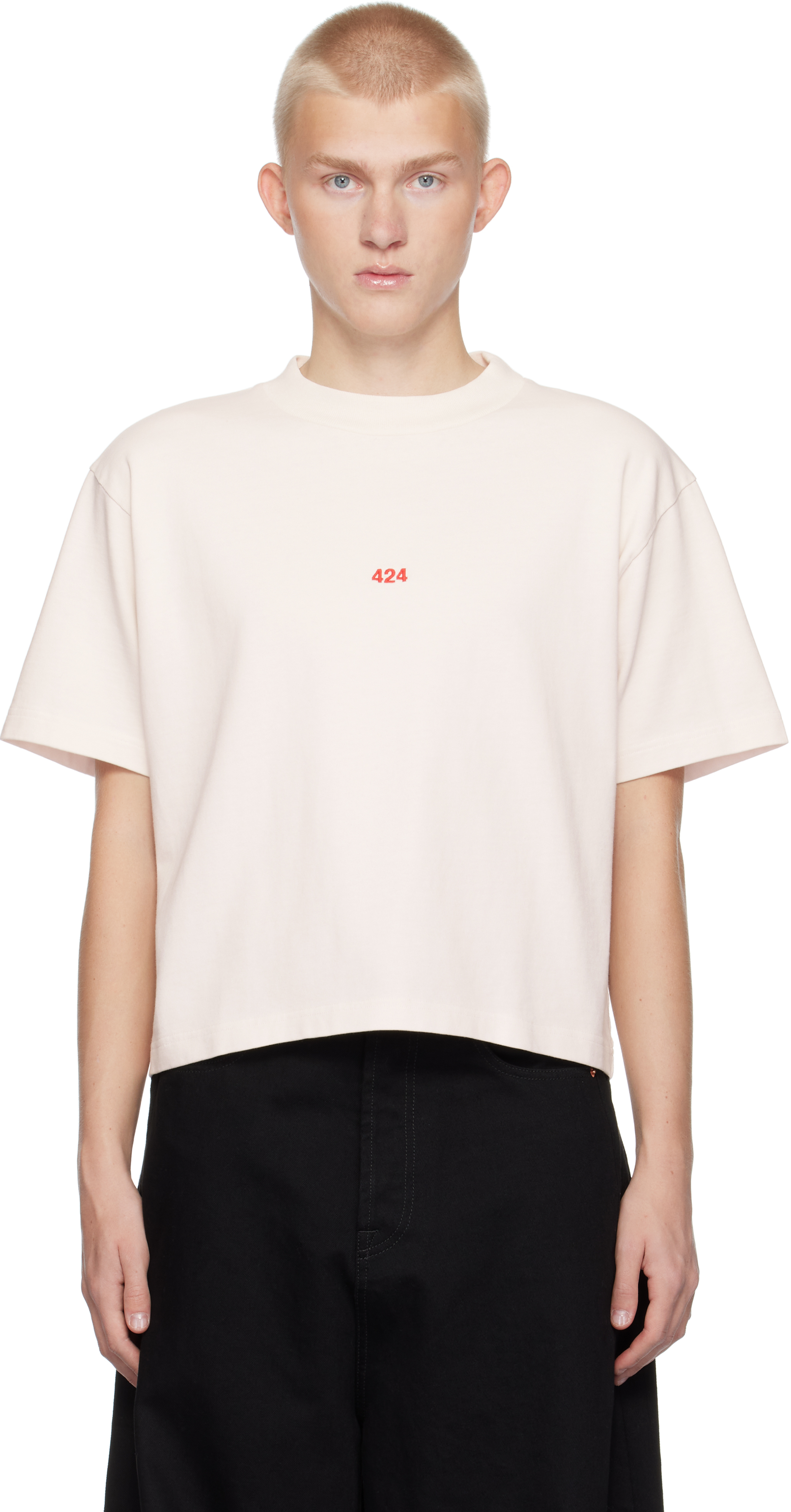 Off-White Cropped Alias T-shirt