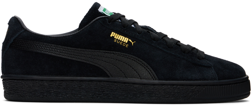 Shop Puma Black Suede Classic Xxi Sneakers In  Black- Blac