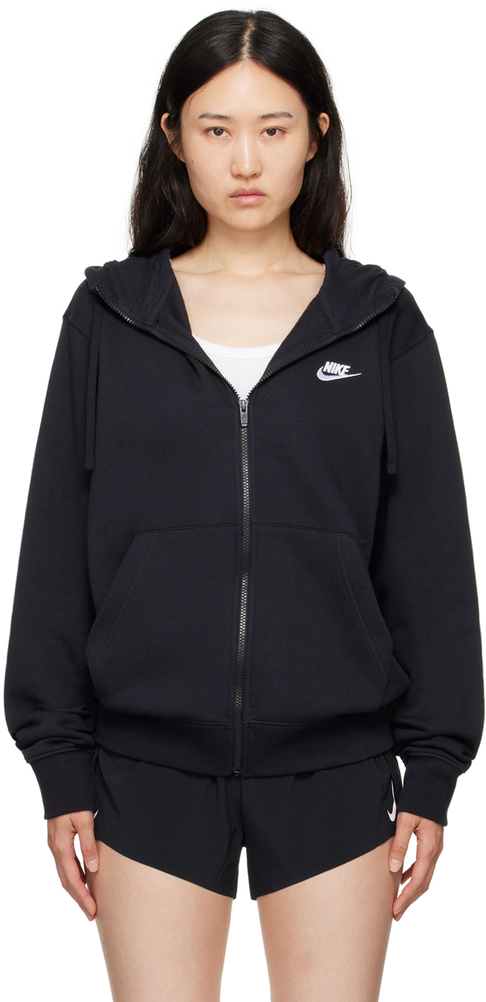 Nike: Black Sportswear Club Hoodie | SSENSE