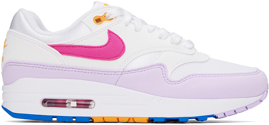 Shop Nike Multicolor Air Max 1 '87 Sneakers In White/alchemy Pink-p
