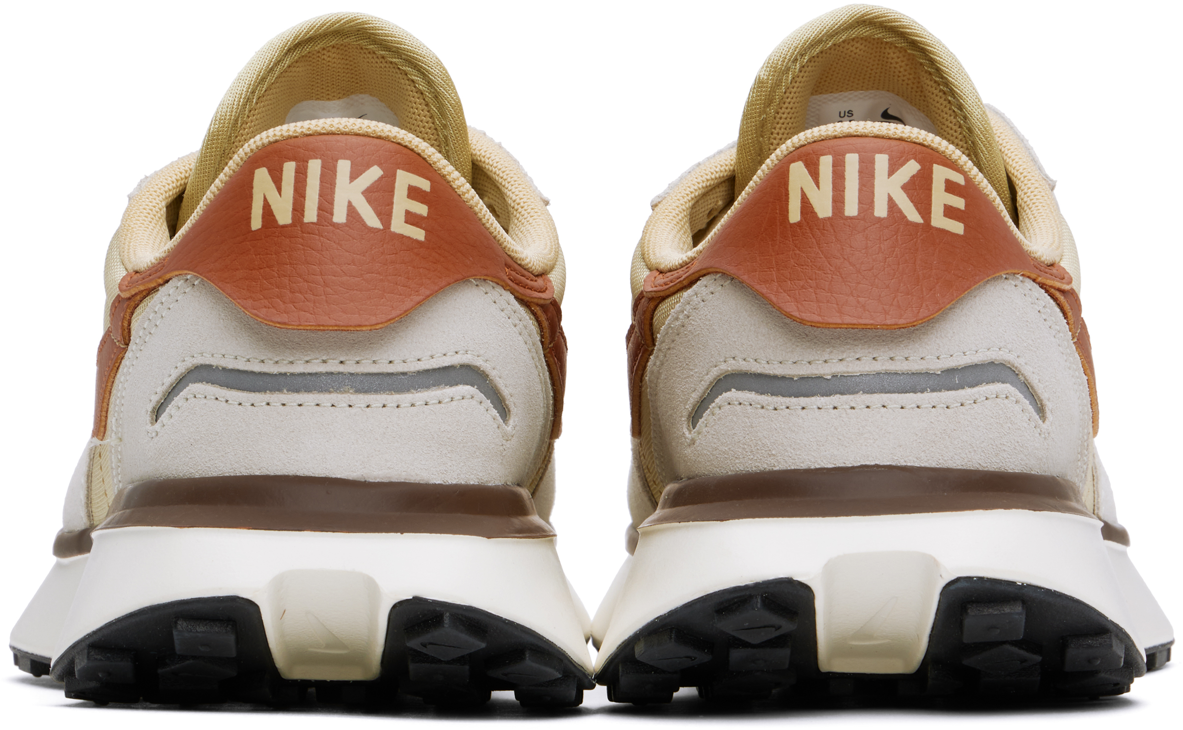 Nike Women's Low Shoe W Phoenix Waffle Team Gold/dark Russet/coconut Milk/hemp In Team Gold/dark Russe