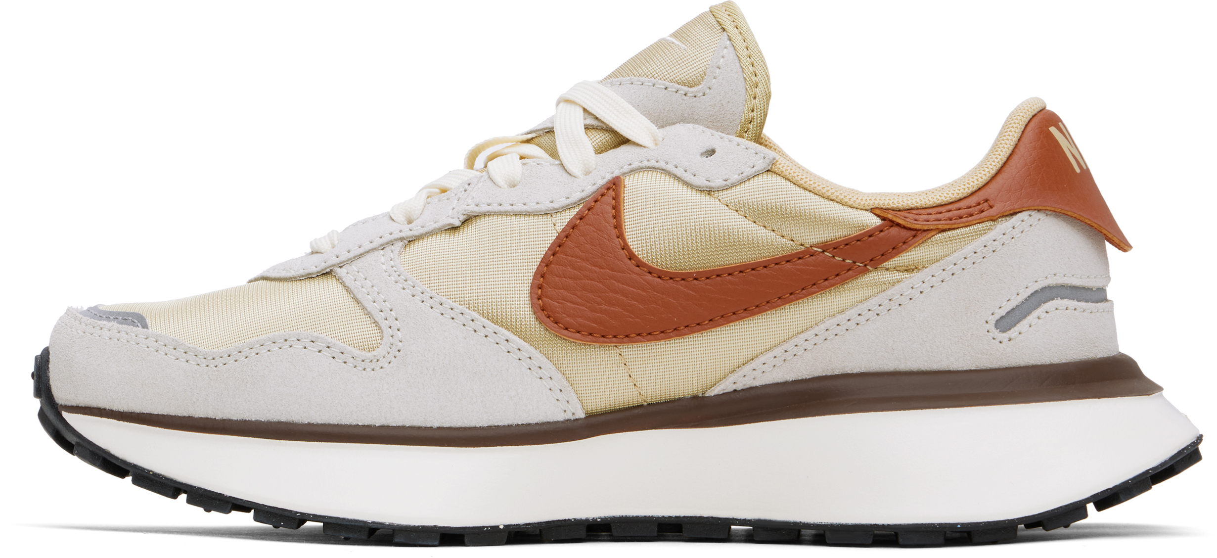 Nike Women's Low Shoe W Phoenix Waffle Team Gold/dark Russet/coconut Milk/hemp In Team Gold/dark Russe
