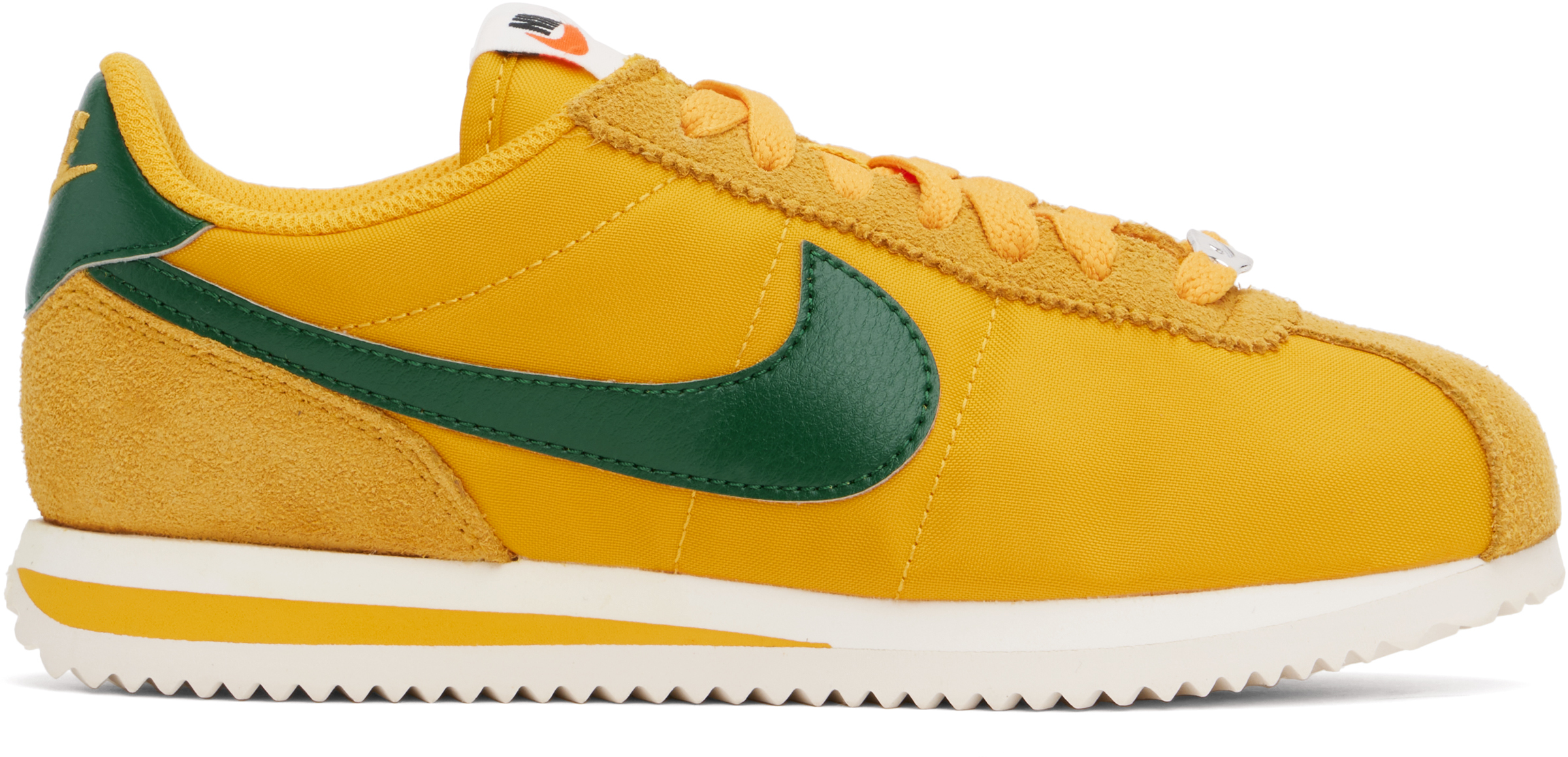 Nike Yellow Cortez Textile Sneakers