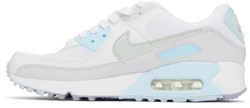 Nike Air Max 90 Sneaker In White/light Silver-g