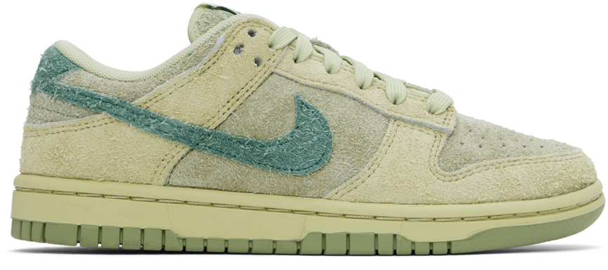 Nike Dunk Low Suede Basketball Sneaker In Olive Aura/bicoastal