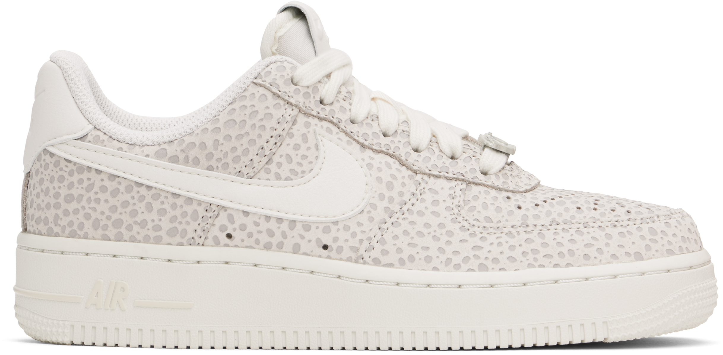 Gray & White Air Force 1 '07 Premium Sneakers