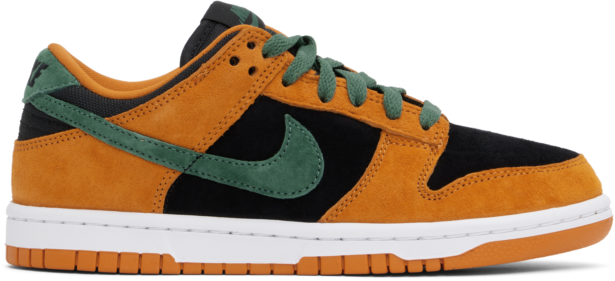 Nike: Black & Orange Dunk Low Sneakers | SSENSE