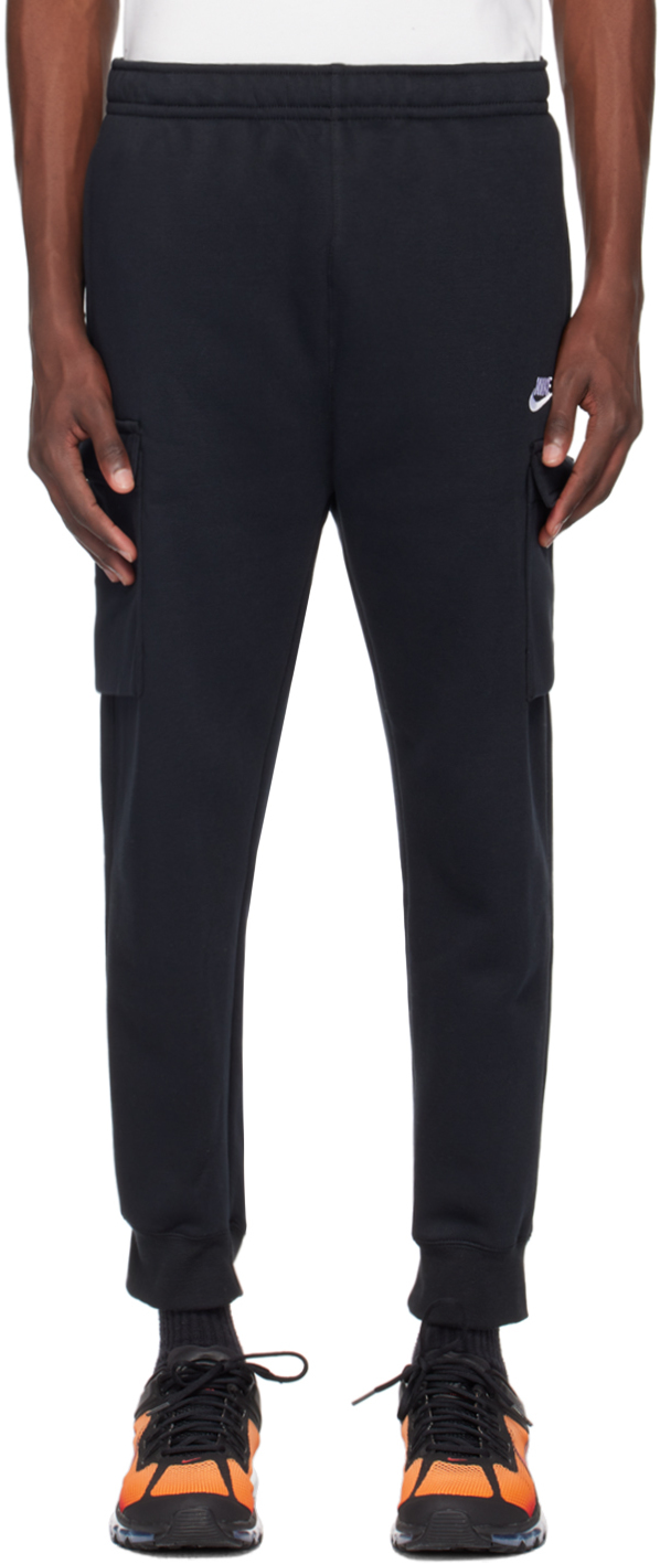 Nike Black Fleece Sportswear Club Cargo Pants