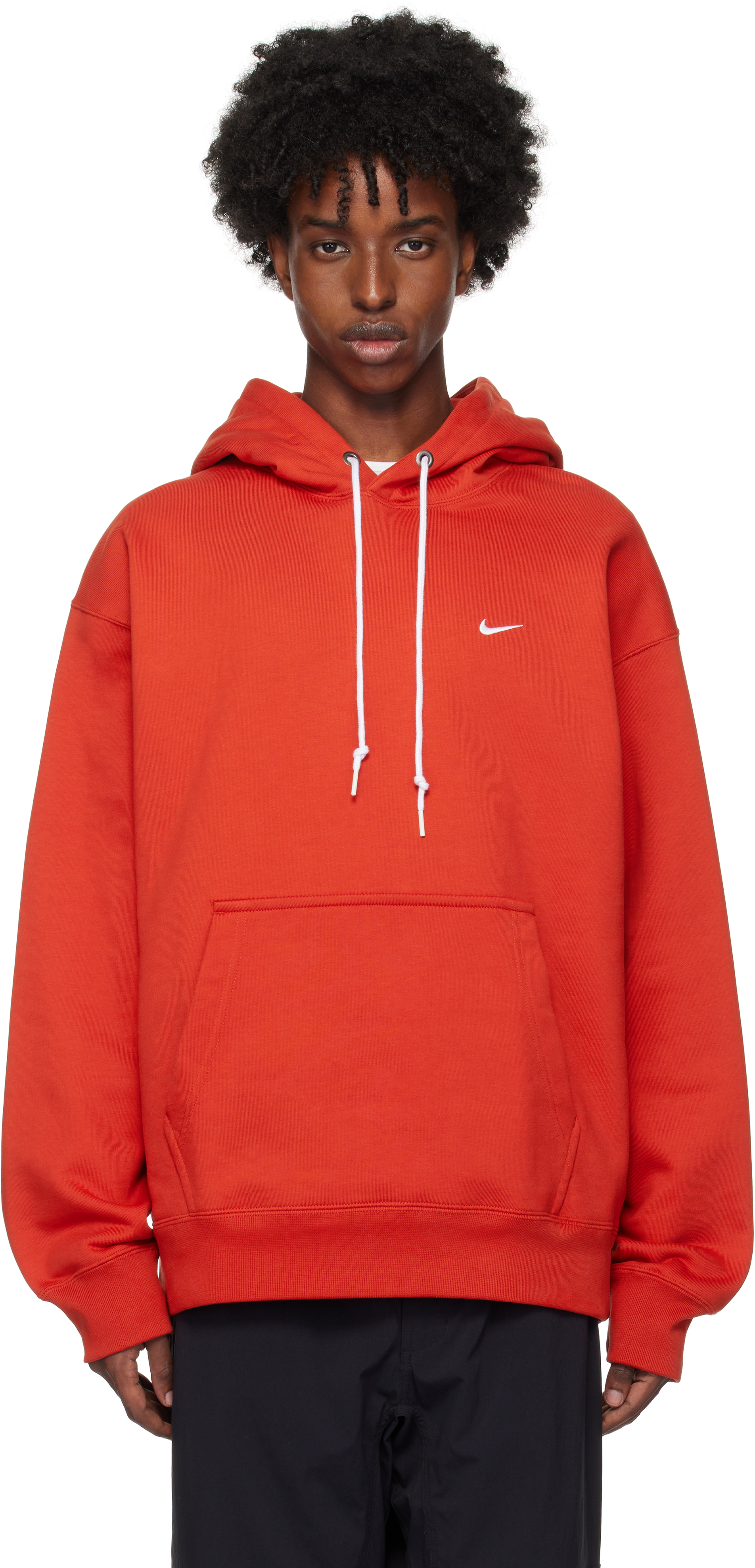 Nike Men s Solo Swoosh Fleece Pullover Hoodie