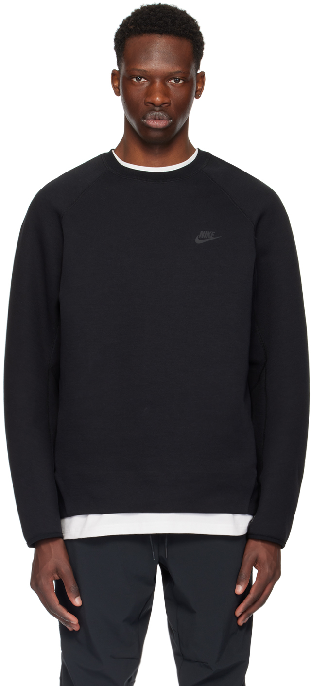 Shop Nike Black Printed Sweatshirt In Black/black